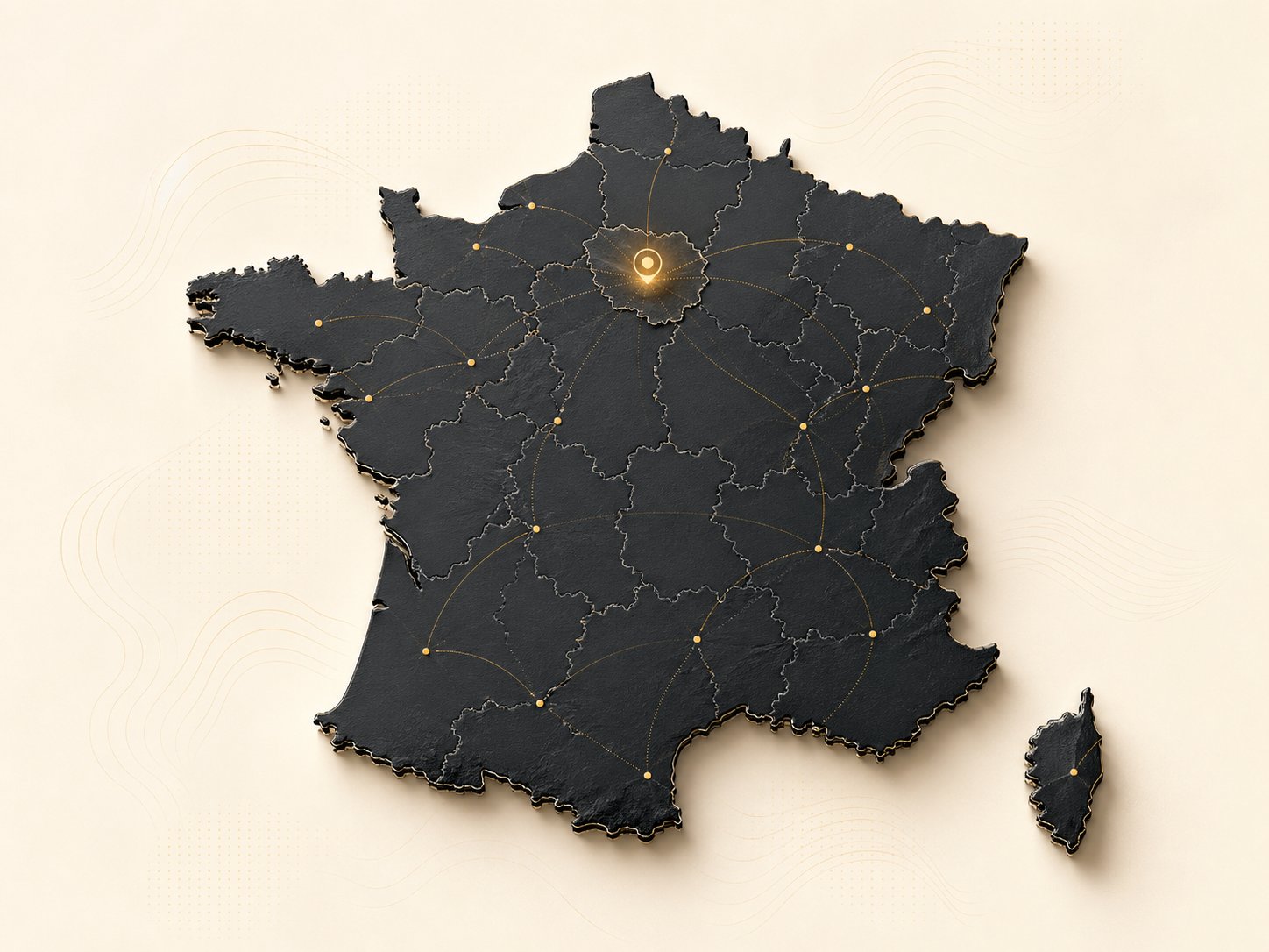 Carte de France — FollowView3D intervient à Paris, en Île-de-France et partout en France